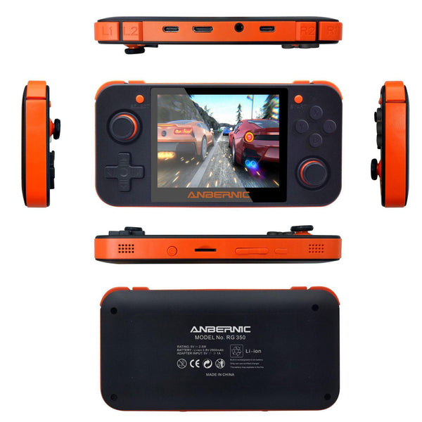 Anbernic (RG350) Handheld Console Computer games console Trolly Filler Orange 
