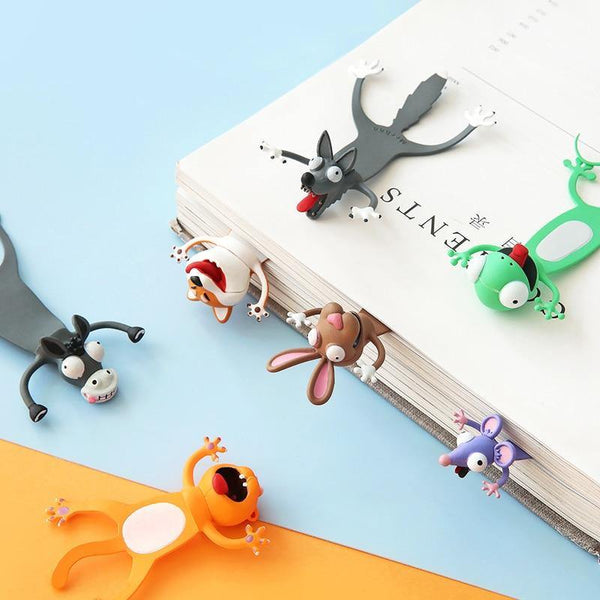 3D Cartoon Animal Book Markers Book Marker Trolly Filler 