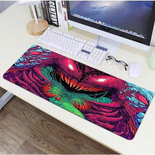 Large Gaming Keyboard Mouse Mat Trolly Filler Monster 