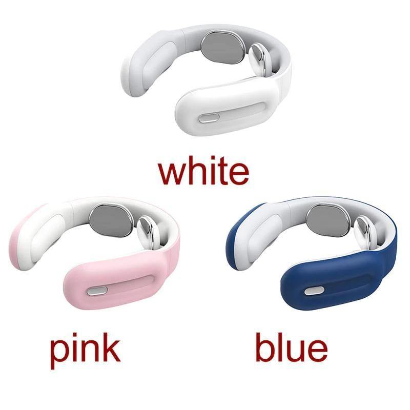 Remote Controlled Smart Electric Neck and Shoulder Massager- USB Charging Pink